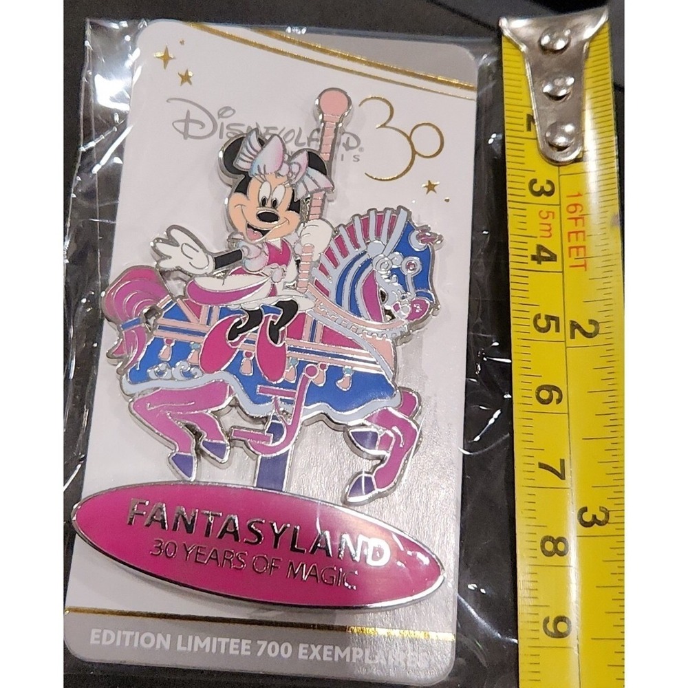 Disney Pin Minnie Carousel Horse Fantasy 30 Disneyland Paris Dlp Le 700 00041 View 2